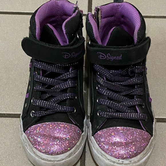 Lot of 3 pairs of little girls sneakers size 12 - Picture 4 of 7